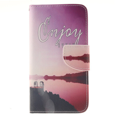 

Seaside scenery Design PU Leather Flip Cover Wallet Card Holder Case for LG G3