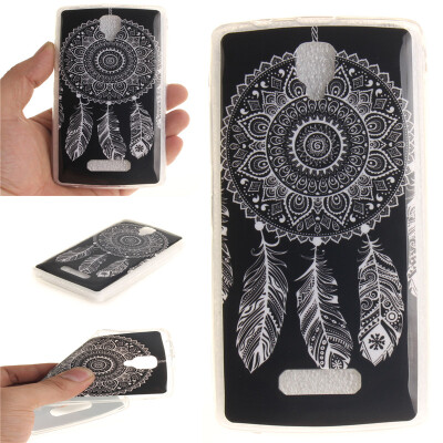 

Black wind chimes Pattern Soft Thin TPU Rubber Silicone Gel Case Cover for Lenovo A2010