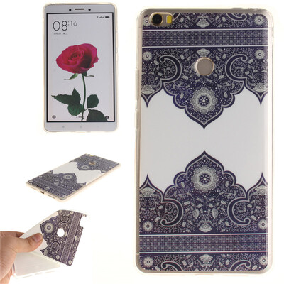 

Diagonal totem Pattern Soft Thin TPU Rubber Silicone Gel Case Cover for XIAOMI Mi Max