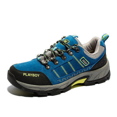 

Playboy (PLAYBOY) outdoor hiking shoes low to help breathable walking shoes PM16221 sapphire blue 40 yards