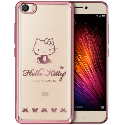 

You Plus Hello Kitty Series millet 5 phone shell protective cover plating thin shatter-resistant soft shell small naughty