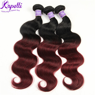 

Ombre Brazilian Hair 3 Bundles Brazilian Body Wave 1BBurgundy 99j Brazilian Virgin Hair Ombre Hair Extensions Ombre Human Hair