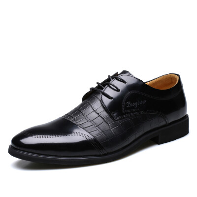 

Yi Chi EGCHI business casual shoes men&39s shoes crocodile pattern casual shoes 36173 black 43