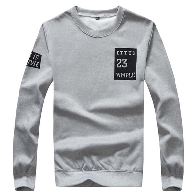 

Arctic cashmere Bejirog sweater fashion men's solid color round sweater 17030BJ15 gray M