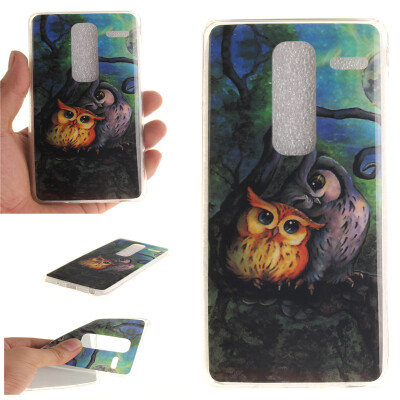 

Oil painting owl Pattern Soft Thin TPU Rubber Silicone Gel Case Cover for LG Class/Zero