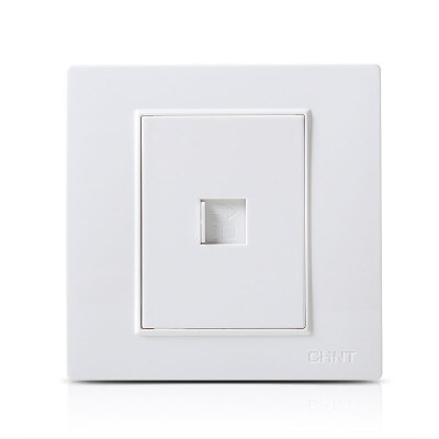 

Zhengtai (CHNT) socket panel switch socket computer + telephone socket Ya white 7L series NEW7-L20900