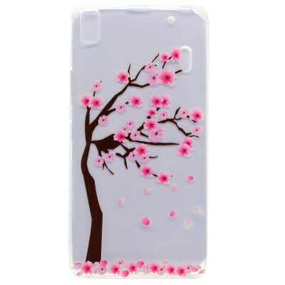 

Cherry tree Pattern Soft Thin TPU Rubber Silicone Gel Case Cover for Lenovo K3 NoteA7000