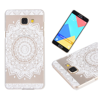 

White Flower Pattern Soft Thin TPU Rubber Silicone Gel Case Cover for Samsung Galaxy A3 2016A310