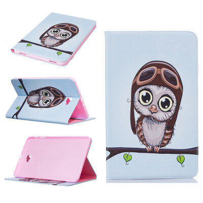 

Owl Style Embossing Classic Flip Cover with Stand Function and Credit Card Slot for SAMSUNG GALAXY Tab A 10.1 T580N