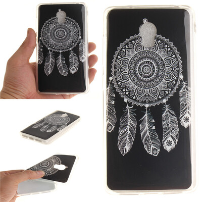 

Black wind chimes Pattern Soft Thin TPU Rubber Silicone Gel Case Cover for Lenovo VIBE P1
