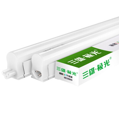 

Three male aurora led tube t5 lamp Lai integrated one set of fluorescent tube dark groove decoration fluorescent lamp transformation lamp 14W1 meter 6500K white light