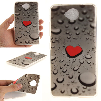 

Heart-shaped water droplets Pattern Soft Thin TPU Rubber Silicone Gel Case Cover for Nokia Lumia650