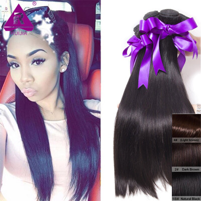 

Brazilian Straight Hair Weave Bundles 8 to 28 Inch Brazilian virgin hair straight Dark Brown Light Brown 300g/lot Remy Human Hair
