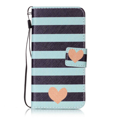 

Blue Stripes Design PU Leather Flip Cover Wallet Card Holder Case for Samsung Galaxy SIII