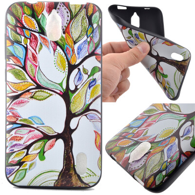 

Life tree Pattern Soft Thin TPU Rubber Silicone Gel Case Cover for HUAWEI Y625