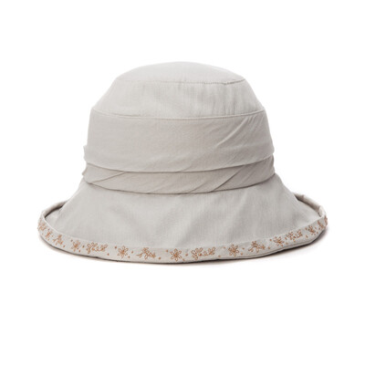 

Jingdong Supermarket] Siggi SI89329 hat female shade hat summer ladies Korean version of the tide embroidery sun sun hat outdoor female big along the cooler pink 57CM