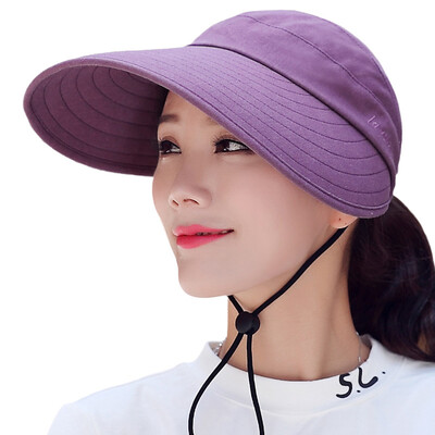 

【Jingdong Supermarket】 Lan Shiyu M0210 empty top sun hat female summer big outdoor sun sun hat riding can be folded hat sky blue