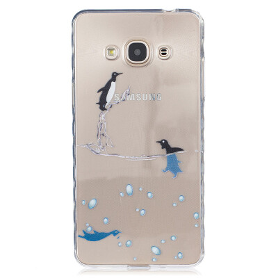 

Small dolphins Pattern Soft Thin TPU Rubber Silicone Gel Case Cover for SAMSUNG GALAXY J3 Pro