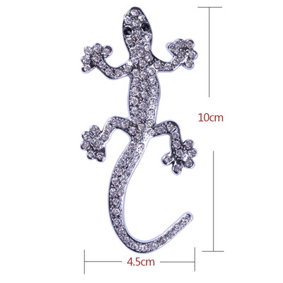 

Jingdong Supermarket Xuan Sheng special metal gecko car stickers silver diamond gecko stickers size 10cm 45cm