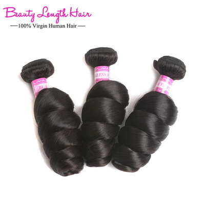 

Peruvian Loose Wave Virgin Hair 3 Bundles Peruvian Curly Weave Unprocessed Human Hair Weave Bundles