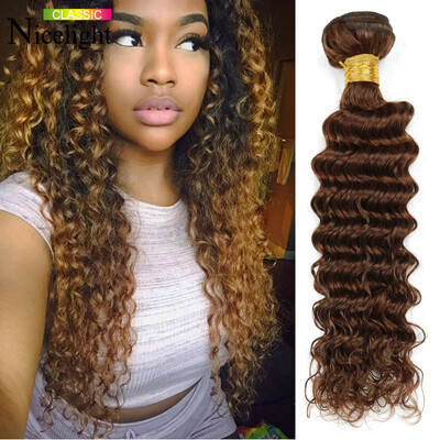 

Filipino Virgin Hair Deep Wave # 2 Темно-коричневый филиппинский Deep Wave 3 Связки Filipino Curly Hair Weave Budles 8 "-28"