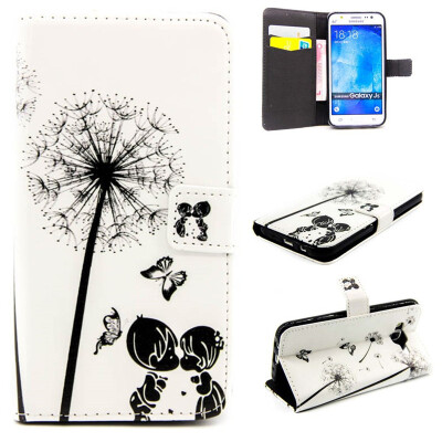 

Children and dandelion Design PU Leather Flip Cover Wallet Card Holder Case for SAMSUNG GALAXY J5