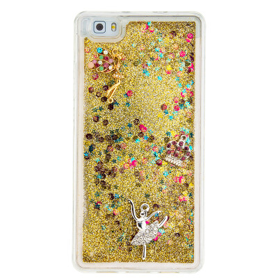 

Dynamic Quicksand Glitter Liquid Soft TPU Case Cover For HUAWEI P8LITE