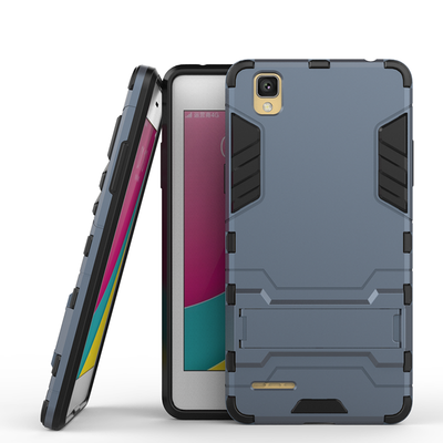 

Темно-синий Slim Robot Armor Kickstand Ударопрочный жесткий корпус из прочной резины для OPPO A35