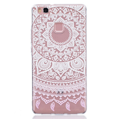 

White pattern Pattern Soft Thin TPU Rubber Silicone Gel Case Cover for HUAWEI P9 Lite