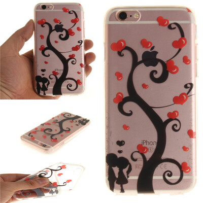 

Lovers under the tree Pattern Soft Thin TPU Rubber Silicone Gel Case Cover for IPHONE 6/6S