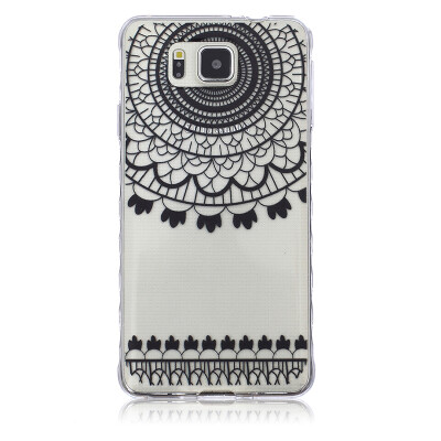 

Black wind chimes Pattern Soft Thin TPU Rubber Silicone Gel Case Cover for SAMSUNG GALAXY Alpha G850