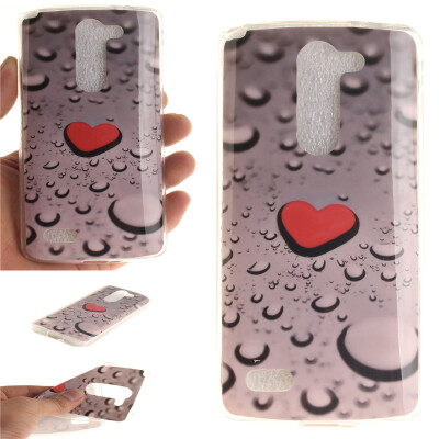 

Heart-shaped water droplets Pattern Soft Thin TPU Rubber Silicone Gel Case Cover for LG D337