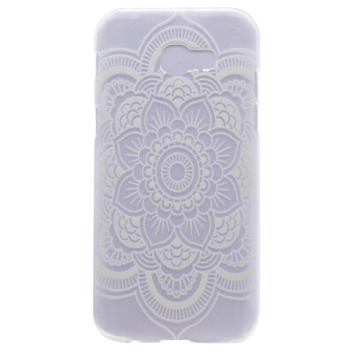 

Hexagonal flower Pattern Soft Thin TPU Rubber Silicone Gel Case Cover for Samsung Galaxy A3 2017A320