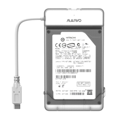 

Mai Wo (MAIWO) K104C ноутбук 2,5-дюймовый жесткий диск серийный USB3.0 / Type-C мобильный жесткий диск коробка белый