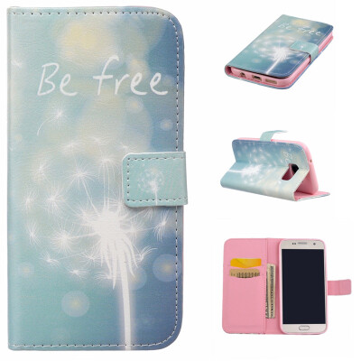 

Green dandelion Design PU Leather Flip Cover Wallet Card Holder Case for SAMSUNG GALAXY S7