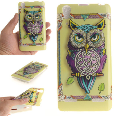 

Owl Pattern Soft Thin TPU Rubber Silicone Gel Case Cover for Lenovo A6000