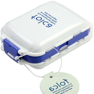 

BZN Portable Foldable Pill Vitamin Box Case