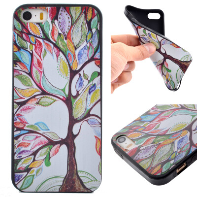 

Life tree Pattern Soft Thin TPU Rubber Silicone Gel Case Cover for IPHONE 5SE