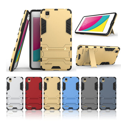

Золотой Slim Robot Armor Kickstand Ударопрочный жесткий корпус из прочной резины для OPPO A35