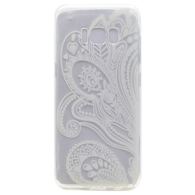 

Half flower Pattern Soft Thin TPU Rubber Silicone Gel Case Cover for SAMSUNG GALAXY S8