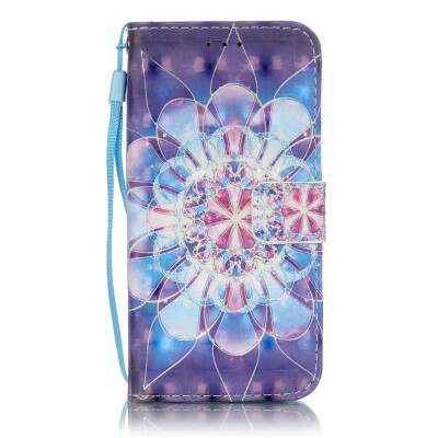 

Colourful Flower Design PU Leather Flip Cover Wallet Card Holder Case for SAMSUNG S7