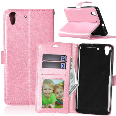 

Pink Style Classic Flip Cover with Stand Function and Credit Card Slot for HUAWEI Honor 5A/Y6 II