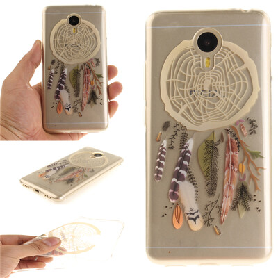 

Colorful Windbell Pattern Soft Thin TPU Rubber Silicone Gel Case Cover for MEIZU Note 3