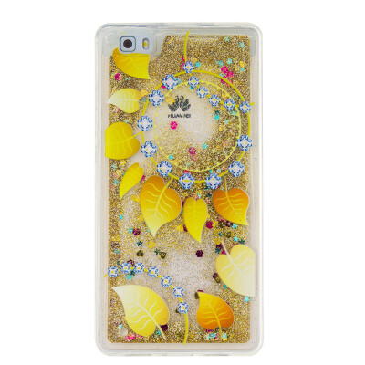 

Dynamic Quicksand Glitter Liquid Soft TPU Case Cover For HUAWEI P8LITE