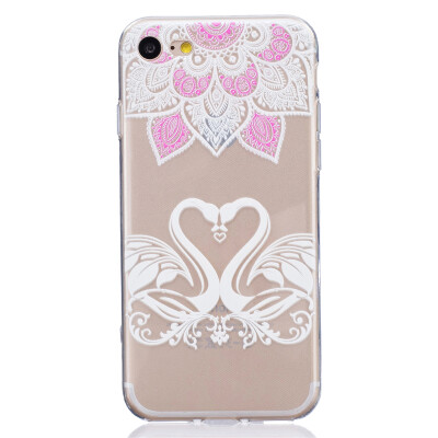 

Swan Pattern Soft Thin TPU Rubber Silicone Gel Case Cover for IPHON 7