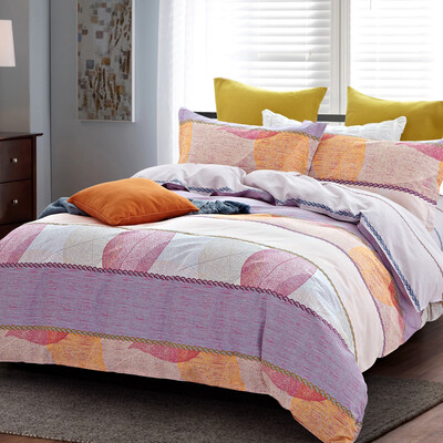 

Langsha bedding home textiles four-piece cotton cotton twill printing wedding suite bed sheets quilt pillow bed linen leaves autumn 15-18 m bed general quilt 200 230cm
