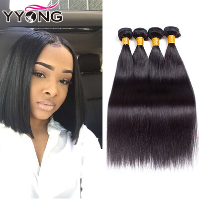

Unprocessed Virgin Peruvian Hair Straight 4Pcs 8A Peruvian Virgin Hair Straight Human Hair Weave YYONG Hair Brazilian Straight