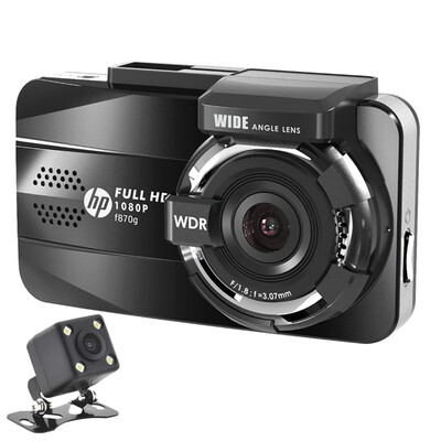 

HP f870g Starlight ночного зрения вождения рекордер высокого разрешения два объектива широкоугольный Парковка Мониторинг GPS Автом