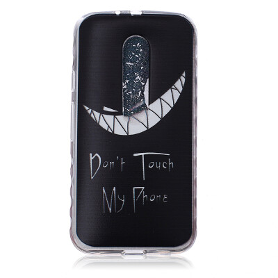 

Bad laugh Pattern Soft Thin TPU Rubber Silicone Gel Case Cover for MOTO G3