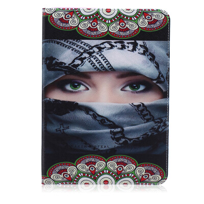 

Arabian girl Style Embossing Classic Flip Cover with Stand Function and Credit Card Slot for SAMSUNG GALAXY Tab S2 T815C